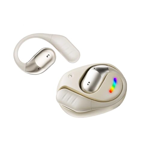 Tsnapoo Sports Open Earbuds with Over Ear Hooks and Neck Sling,Open Ear Headphones Wireless Bluetooth 5.4,HiFi Sound Clear Calling,Waterproof,Around The Ear Comfortable fit for Workout Running Gym