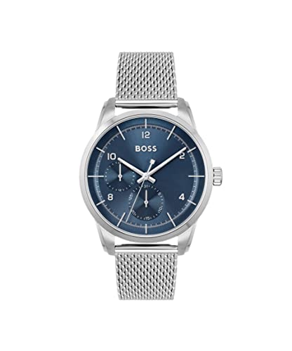 BOSS Sophio �����Y���@�\�X�e�����X�X�`�[���ƃ��b�V���u���X���b�g�E�H�b�`�A�J���[:�V���o�[(���f��:1513942)�A�V���o�[�A�N�H�[�c�E�H�b�`�A�V���o�[�A42.00mm�A�N�H�[�c�E�H�b�`, �V���o�[(Silver), 42.00Mm, �N�H�[