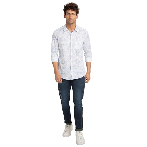 Image of Spykar Men's Ricardo Straight Fit Mid Rise Casual Jeans