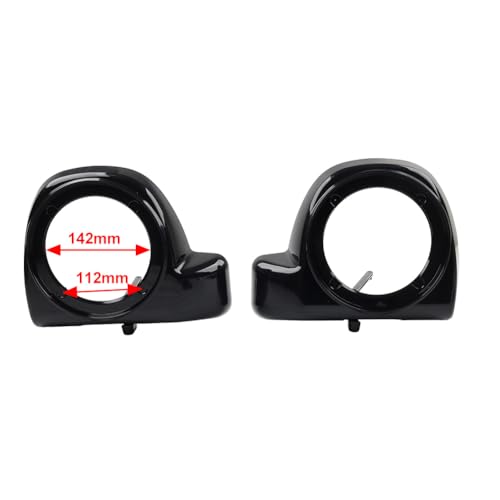 SIKUAI 2 Pcs Lower Vented Fairing 6.5" Speaker Boxes miniatura 4