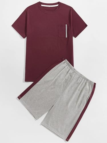 Image of Men's Pyjama Set || T-Shirt and Shorts Set for Men || Night Wear for Men || Night Suit for Men (Cord-04-07)