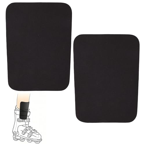 2uds Espinilleras Snowboard, 17x12x0,5cm Protector Espinilleras Esqui Recortables Attrezzatura Protettiva Sci Snowboard para Hombres Mujeres Jóvenes(Negro)
