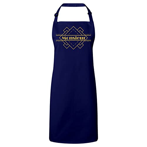 Tablier monsieur luxe navy un cadeau de style vintage pour les hommes