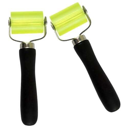 Homoyoyo 2pcs Wallpaper Rollers for Smoothing Seams Durable Reusable Wallpaper Application Tools Ergonomic Handle for Effortless Wallpapering and Wrinkle Prevention