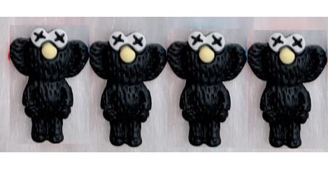 GenericMini KAWS 3D Nail Charm - Black Color
