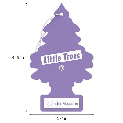 Image of LITTLE TREES Car Air Freshener | Hanging Tree Provides Long Lasting Scent for Auto and Home | 24 Air Fresheners |Lavender Macaron