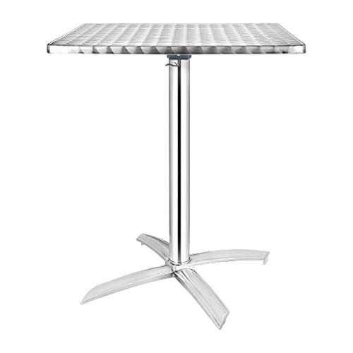 Table pliante Bolero CG838 en inox pour optimiser les petites terrasses