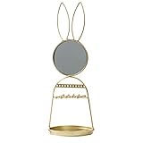 Viinice El Soporte de exhibición de la joyería con el Espejo se Puede Usar for la Cadena Colgante Anillo Pendiente Reloj Pulsera Bandeja de joyería liuguifeng