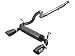 aFe Power 49-48096-B Rebel Series 3 IN to 2-1/2 IN 409 Stainless Steel Cat-Back Exhaust w/Black Tip, fits Jeep Wrangler (JL) 18-21 L4-2.0L (t)