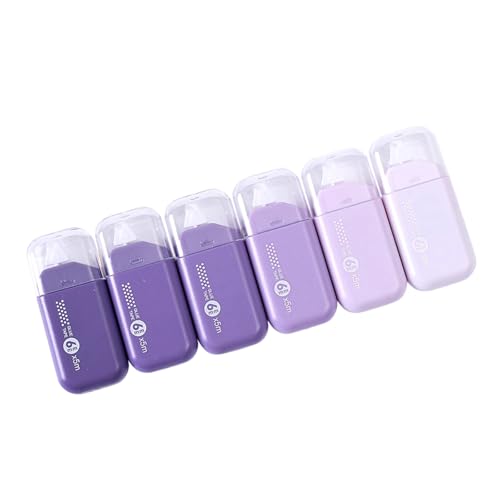 6pcs Double Sided Dispensing Pen Erasable Pens Precise Point for Secure in Art and Creative Diaries Dot Adhesive Pen