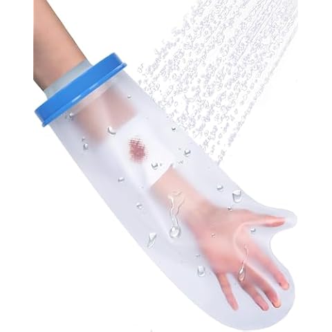 CureSquad Cast Shower Cover Arm, Cast Covers for Shower Arm, Waterproof Cast Cover Arm Adult, Soft Comfortable Arm Cast Protector for Shower, Reusable Arm Shower Cover Post Surgery Gifts Cover