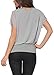 Malito Mujer Blusa Corta Bate Mirar Túnica Colores Lisos Camiseta 6298 (Adecuado...