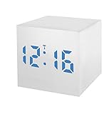 Die Uhrzeit lässt sich im 12 oder 24-Std Format anzeigen und eine Weckfunktion ist einstellbar. Die Stromversorgung erfolgt über das im Lieferumfang enthaltene Netzteil oder optional per Batteriebetrieb (Batterien nicht enthalten)