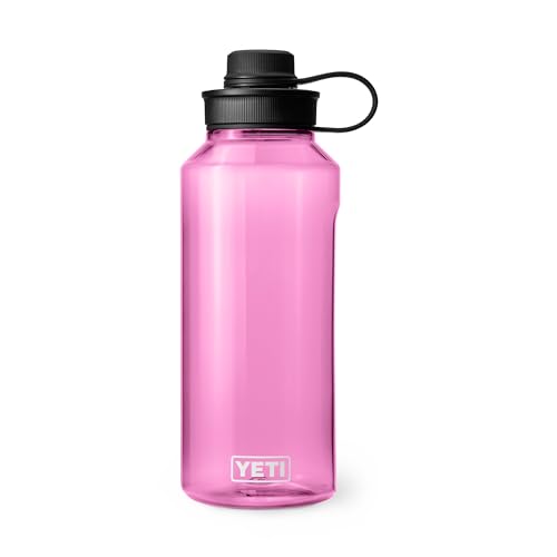Image of YETI Yonder Water Bottle with Yonder Tether Cap, Lightweight, Leakproof and BPA-Free