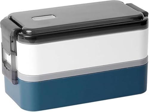 AOBOPO 2段弁当箱 1500ml大容量 漏れ防止パッキン 仕切り板 大人用 保温保冷 電子レンジ対応 食器付き 男女兼用 ランチボックス 保存容器 大型弁当箱 軽量設計 抗菌加工 通勤 通学 子供用