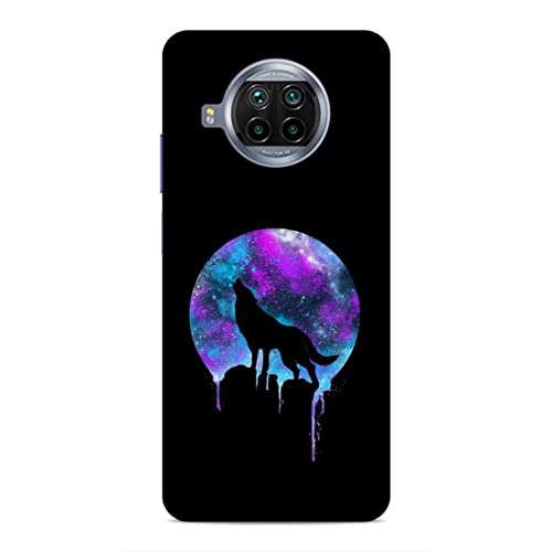 Image of Printed Mobile Back Hard Case Cover for Xiaomi Redmi 10i 5G / Xiaomi Redmi 10T Lite 5G | Wolf, Black Shadow, Multi Stars, Colourful sky-2181