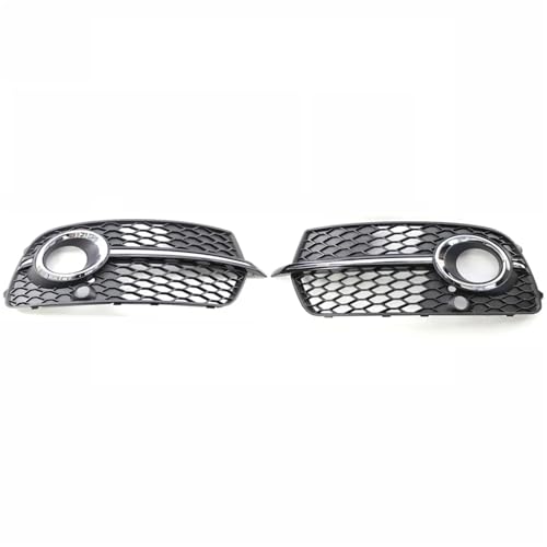 Calandre antibrouillard en nid d'abeille noire et chrome pour Audi Q5 S-Line SQ5 2013-2017