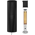 Electric Patio Heater Cover, Compatible with Most of Tower Stand Electric Heater Indoor&Outdoor (Dia9.4"x39"H), Heavy-duty and Weather-resistant Oxford Fabric with Controler Bag