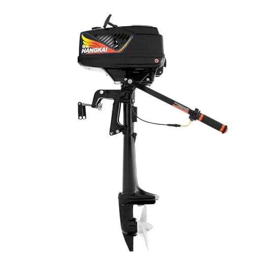 ROGONPDK Motor fuera de borda de 2 tiempos de 3,6 CV | Motor fueraborda de gasolina de 55CC | Motor de lancha de gasolina a 5500 RPM con juego de herramientas | Motores para barcos de pesca, motor de