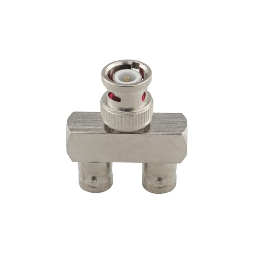 Adaptador divisor BNC macho a dual BNC hembra x2 miniatura 3