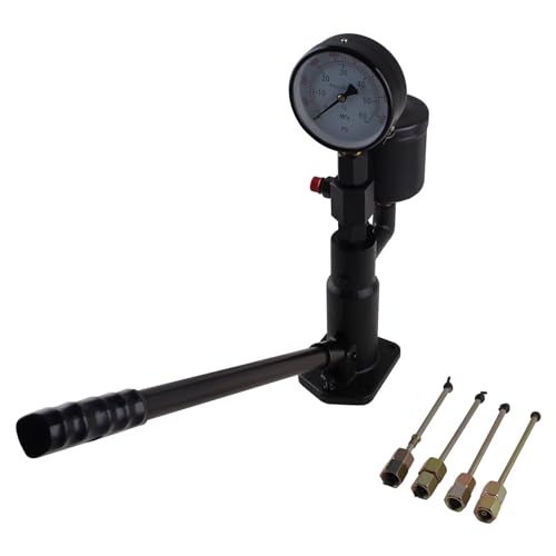 GIVIHGETI 0-600 Bar Einspritzdüse Prüfgeräte Einspritzdüse Prüfgeräte mit doppelter Skalierung Injektoren Tester Diagnosegerät im Dieselmotor für Verschiedene Tests und Prüfungen