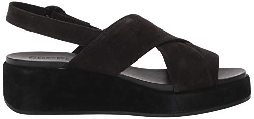 Camper Misia, Sandali con Zeppa Donna, Nero, 38 EU...
