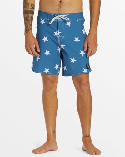 Quiksilver Men's Standard Original Scallop Jester 18 Boardshorts Swim Trunk3