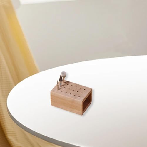 Caja organizadora para accesorios de uñas de madera miniatura 4