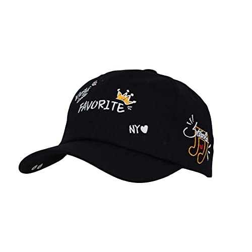 Gorra de béisbol de algodón ajustable con bordado miniatura 1