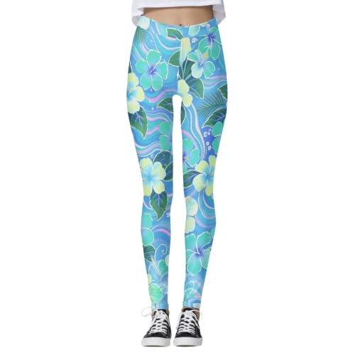 Legging de yoga imprimé avec maintien coupe haute pour course à pied et fitness