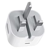 USB C Plug UK,Apple iPad Fast Charger Plug USBC Port 20W USB-C Power Adapter iPhone Head Type C Charge for Pro 12.9 11 13 inch 4th 5th 6th M4 /Air 10.9 5th Gen M2 M3/Mini 6 7/i Pad 5th-11th A16 2025