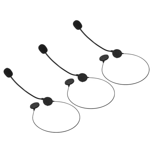 ifundom 3 Auriculares de Juguete Micrófono para Cosplay de Cantante Estrella Accesorio de Disfraz de Cosplay Utilería para Fiestas de Halloween y Espectáculos Teatrales