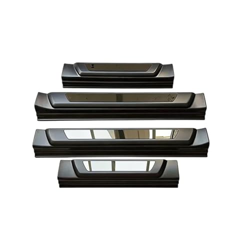 Protection seuil de porte en plastique noir pour Toyota Hilux Revo 2015-2023