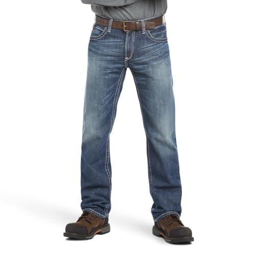 Ariat Men's FR M4 Relaxed Ridgeline Glacier Jeans2