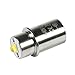 HQRP 3W MagLight LED Bulb Upgrade, DC 4-12V Flashlight Replacement for Mag lite White Star Krypton Bulb, 260LM, Cool White 6000K