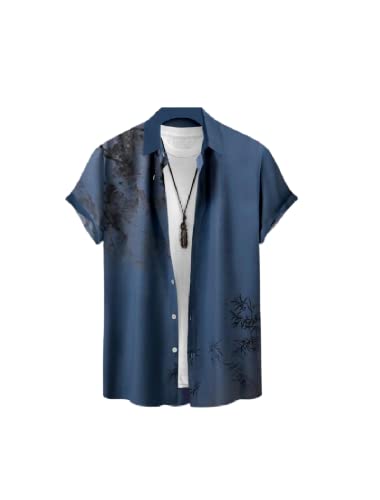 Image of Men's Lycra Digital Print Casual Shirt