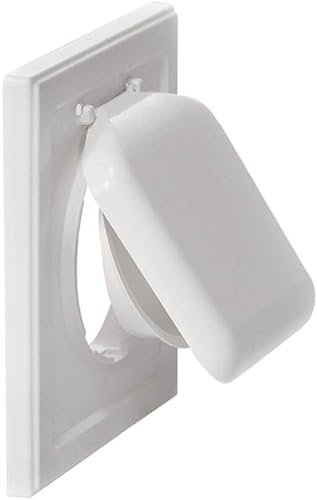 Miniatura 104 de NO-PEST VENT Exclusiva cubierta de ventilación de secadora de doble puerta, fabricada en Estados Unidos con plástico muy resistente a los rayos UV