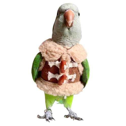 Cute Bird Costume, Parrot Cosplay Photo Prop, Bird Cloth for Party Holiday, Halloween Christmas Bird Costume Funny Parrot Coat Apparel for Parakeets Cockatiel Conure African Grey (XL)