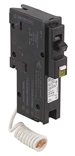 Square D Plug In Circuit Breaker, HOM, Number of Poles 1, 20 Amps, 120VAC - HOM120CAFI