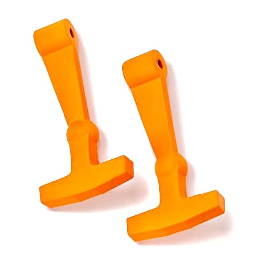 Gorilla Gear Replacement Latches (2-Pack) Compatible with Yeti Tundra Yeti Roadie & Other Hard Coolers - Custom Made Yeti Accessories - Large Durable Easy to Install on Yeti Latches (Blaze Orange)