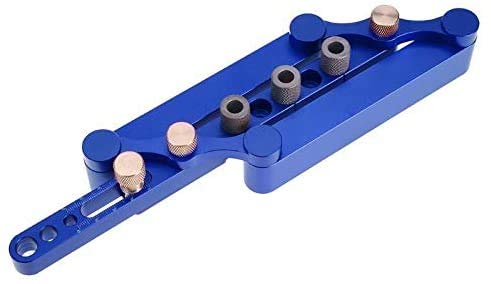 DIY Woodworking Round Wood Tenon Hole Drill Jig Carpenter Punching Locator Drilling Set Hole Puncher Set