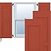 Ekena Millwork RW101FP18X59CLH Two Equal Flat Panel Exterior Wood Shutters, 18"W x 59"H, Colorful Leaves