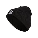 adidas Originals Women's Trefoil Beanie, Black/White 3, One Size