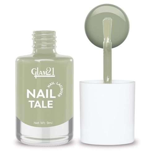 Image of Glam21 Nail Tale Nail Polish | Glossy Gel Finish | Rich Pigmentation | Chip Free | Quick Drying Formula | Long Lasting Nail Polish for Women | 9ml | Shade-10
