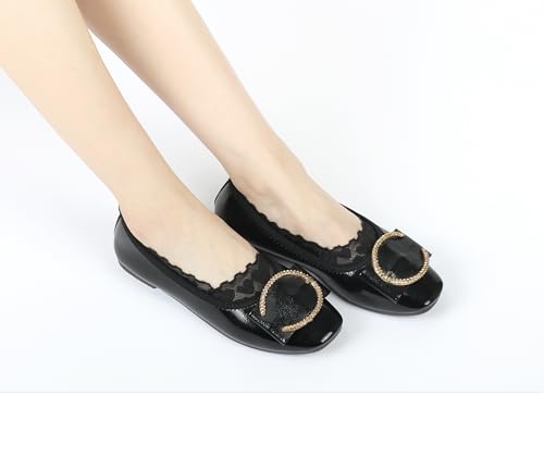 Image of Panda Bros Women No Show Socks, Lace Socks Non Slip Invisible Socks for Women, Low Cut Womens Socks with Lace Trim, 3 Pairs