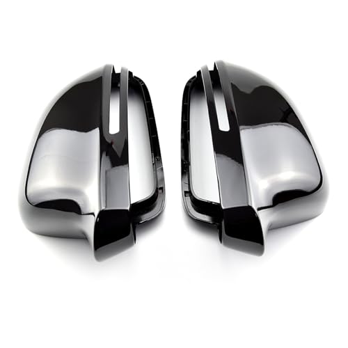 Coque rétroviseur noir brillant Audi A4 B8 A3 A5 A6 - Remplacement sans side assist