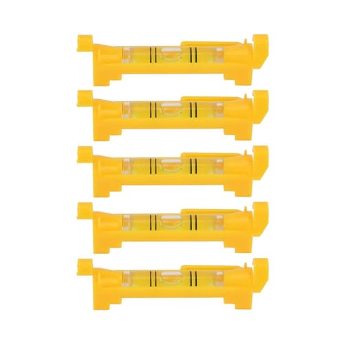 Sanpyl 5 piezas Mini Nivel de Burbuja de Cuerda, Nivel Colgante con Ganchos Moldeados para Usar con Línea Colgante miniatura 6