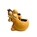 卓上の噴水 ひょうたん型卓上噴水 小型リサイクル水装飾飾り 室内瞑想噴水 デスクトップ噴水(Light yellow)