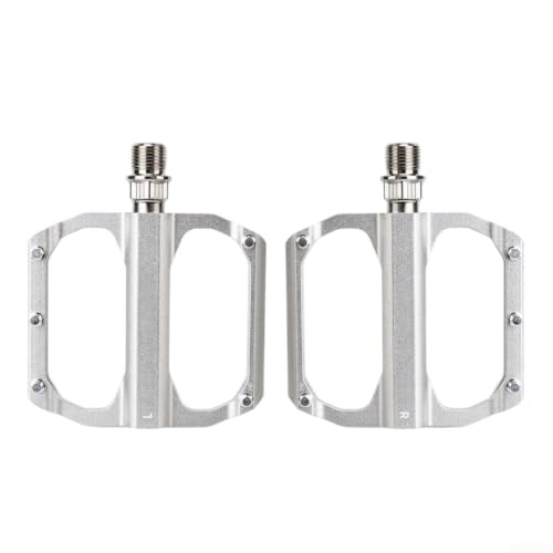 Honseadek Aluminum Alloy Pedals, CNC Machined 6061 for t6 Platform(Silver)