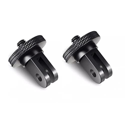 2pack FunMax Aluminum Camera Tripod Adapter 1/4"-20 Conversion Adapter Mount for Gopro Hero 10/9/8,insta360, DJI Osmo, AKASO and Other Standard 1/4 Accessories